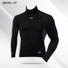 골드 언더셔츠 슈프림 기모 긴목 블랙