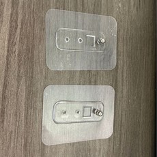 免打孔衛生間浴室置物架壁掛式廁所洗手間洗漱臺衛浴牆上收納架子, 1個, 置物架的【無痕貼】2對 (4片):如圖