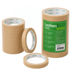 리프린 크라프트 종이 테이프 10mm x 20m, 20개, 무광