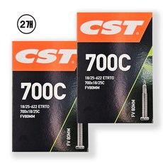CST 700X18-25C FV80 로드 픽시 하이림 롱 벨브 튜브/프레스타 80mm 벨브, 2개