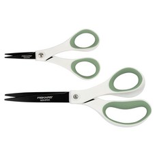 FISKARS 피스카스 Everyday Fashion 가위 논스틱 스텐 블레이드 포레스트 펀 2팩 20.3cm(8인치) 및 12.7cm, Fiskars Everyday Fashion 가위, 논, 1개