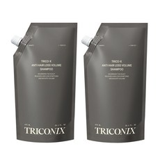 트리코닉스 트리코엑스 탈모완화 볼륨 샴푸 파우치 리필팩, 2개, 475ml 2개, 475ml