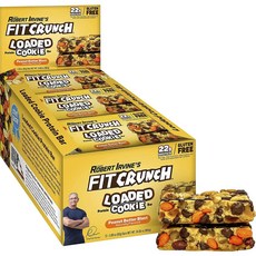 Fit Crunch 加載蛋白質曲奇棒花生醬 12 包, 1個, 984g