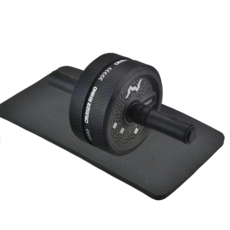 복근 다이어트 ab슬라이드무소음 복근 운동기복부운동기구+무릎패드 남녀공용, 회색