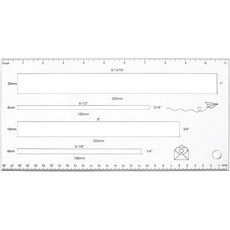 투명 아크릴 메일메이트 배송 가이드 USPS 측정 도구 클리어 286x14cm