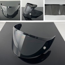 TT-Course 쉴드 호환 KYT TT-Course 헬멧 렌즈 선스크린 오토바이 헬멧 쉴드, Deep Black-Day Use Only, 1개