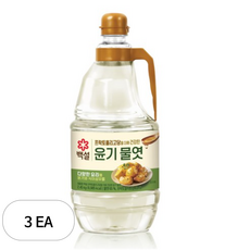 CJ 백설 물엿, 3개, 2.45kg