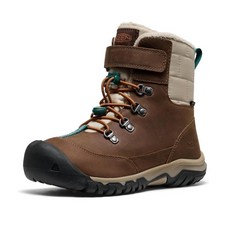 KEEN 킨 키즈 카니보우 미드 스노우 부츠 블랙/마그넷 255016 6150476885, 다크 어스/로스트 피칸
