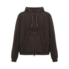 줄리아노갈리아노 오하이오 스웨이드 후드 집업 재킷