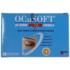 오큐소프트 리드스크럽 눈꺼플 세정제 미세먼지 노폐물 눈꺼플기름샘 가방안에 휴대 손대지말고 닦아주세요 20매, 20개, 1g