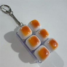 MONI [1+1] 키캡키링 생일선물 키보드 커플템 우정템 버튼 조합 식빵 장난감 2개, 1개, [1+1] 6키 이중열