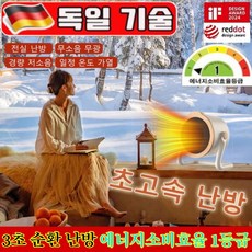 [1등급 절전형]즉시 가열 데스크탑 온풍기 캠핑 전기온풍기 가정용 사무실 미니히터 탁상용 난방기, DH-2024, 크림색*1