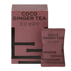 TEAOUS 코코 생강차, 1박스, 12개입, 264g