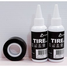 無內胎專用襯帶 20mm*10m *1卷 一車份 CICLOVAION 補胎液 60ml 2*瓶, 1個