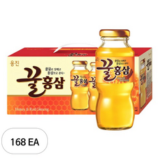 웅진 꿀 홍삼 혼합 음료, 180ml, 168개