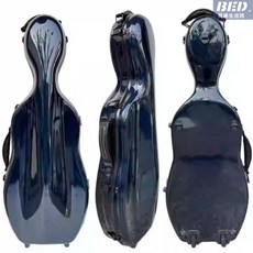 琴盒 中提琴琴盒 15/16/17寸地輪方形中提琴盒 可調節尺寸多色 中提琴玻璃鋼盒地輪 樂器配件 提琴盒, 深藍(地輪)無譜袋, 1個