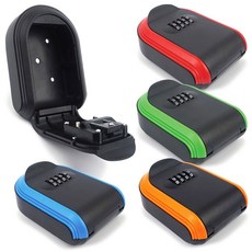 비밀번호상자 다이얼 잠금 보관박스 자동차키 열쇠 카드 비밀번호, 그린