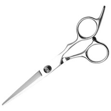 不鏽鋼美髮剪刀 修瀏海 打薄剪刀 寵物美容剪刀 輕便自用, 1個, 銀色