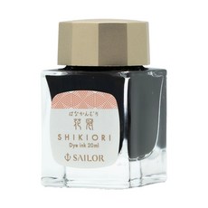 日本SAILOR 寫樂四季織 SHIKIORI 鋼筆墨水 色彩鮮明 書寫流暢 適用各式鋼筆, 1個, 雪兔