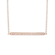 LB 익스클루시브 중고 14K 로즈 골드 다이아몬드 네크리스