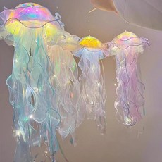 제이셀리 해파리무드등 무드등 감성 전구 조명 수면등, 완제품+봉, 1개, 10개 세트 랜덤 혼합
