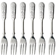 나가오 다질링 포크 13.2cm 5개+1개 스테인리스 식기세척기 사용 가능 일본 제조