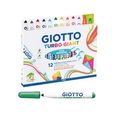 GIOTTO 粗細雙效彩色筆 12色, 1個