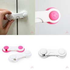 문걸이형 안전 잠금고리 도어락 안전고리 도어락 안전용품 구매 안전장치, 화이트