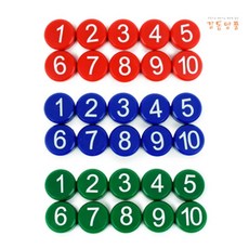 숫자 자석 숫자자석, 빨강, 1개