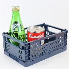 소형 네이비 접이식 정리함 플라스틱 수납박스, 1