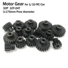 32DP 액세서리 175MM RC 메탈 10 부품 기어 모터 자동차 1개 기어용 피니언 스틸 업그레이드 블랙, 11 T th, 3 175mm