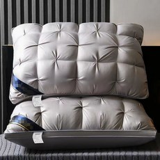 1+1 5성급 호텔 향균 빵빵한 베게, 2개, 그레이