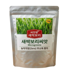 씨앗 새싹보리 무농약 무소독 안전한 종자 1kg, 1개
