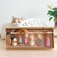 고양이 낚시 장난감 7종 세트 대 공 쥐 본능 용품, W3EC2CC_ONE_COLOR／FREE