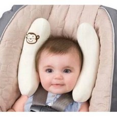 兒童安全座椅護頭枕 推車保護頸椎頭部, 1個, 粉色(現貨)