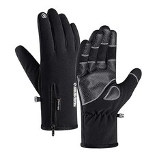 GOLOVEJOY多功能登山手套-掀指款/觸屏款，新北五股實體店火速出貨，登山健行防滑保暖手套, 霧黑, 1套