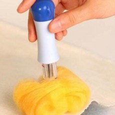 수공예도구 스템프 펀처 공방 부자재 자수 양모 니들펠트 바늘 7구, 1개