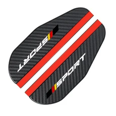 2Pcs 자동차 백미러 비 눈썹 탄소 섬유 거울 차단기 Sun Visor Audi BMW Mercedes Benz VW Toyota, 01 SPORT-DE