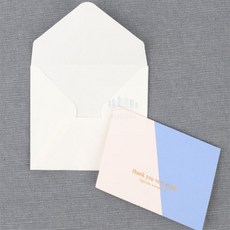 조은두리 파스텔 축하카드 1set, 하늘색