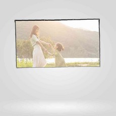 이동형 빔프로젝터 스크린 221x125cm 가정용품 생필품 생활용품 영화빔스크린, 본상품
