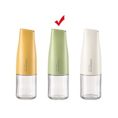 時尚油壺500ml自動開合蓋玻璃材質廚房收納油壺醬油罐, 1個, 綠色