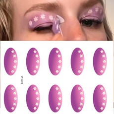 아이 섀도우 스티커 데칼 접착 자연 임시 메이크업 일회용 자체 방수 장식, YT 0013, 1개