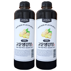 국내산 생강 유기농 사탕수수 고운 생강청 진저 임산부 무 카페인, 2개, 1개입