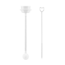 더블하트 이유실감 추 빨대&브러시, 1개