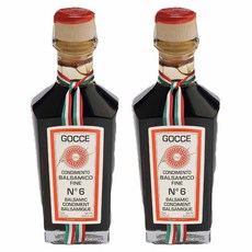 고체이탈리안 콘디멘트 피네 세리에 N 6 발사믹 식초, 2개, 250ml