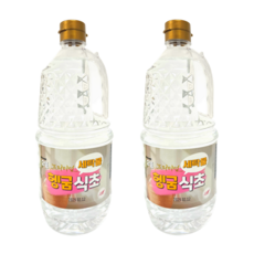 으뜸 프리미엄 세탁물 헹굼 식초, 2개, 1.8L