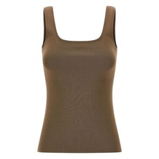 엔타이어스튜디오 스퀘어 넥 니트 탑