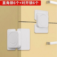 新品 防貓開窗器高層窗戶防寵物跳樓鎖釦紗窗安全固定卡扣兒童開扒門鎖 副廠商品, 1個, 對開鎖6個+直角鎖6個