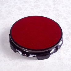 木質圓形底座 穩固防滑多功能展示架, 絨布款【固定】,直徑12cm