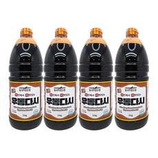 청우 더진한 우동다시 우동소스 우동육수, 2kg, 4개